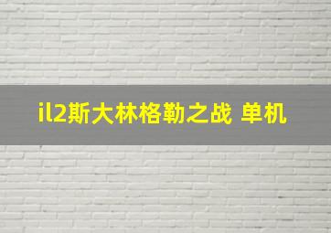 il2斯大林格勒之战 单机